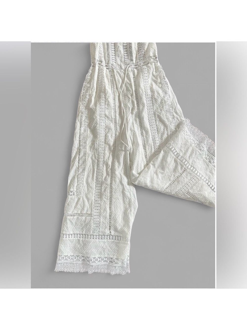 Free People Sydney Sky Jumpsuit White Size S EUC - Picture 8 of 11